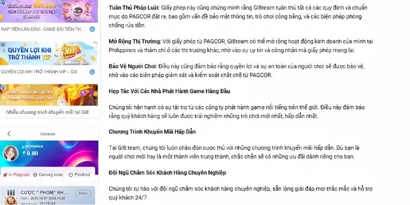 Các tiêu chí để đánh giá nhà cái Gi8 uy tín